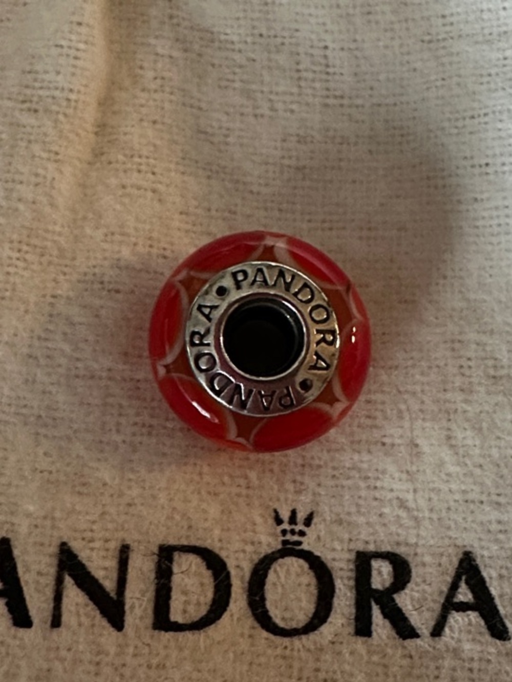 Pandora Sterling Silver Captivating Red Hot Murano